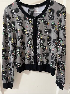 Her Universe Spirited Away Soot Sprite Cardigan, Size Large